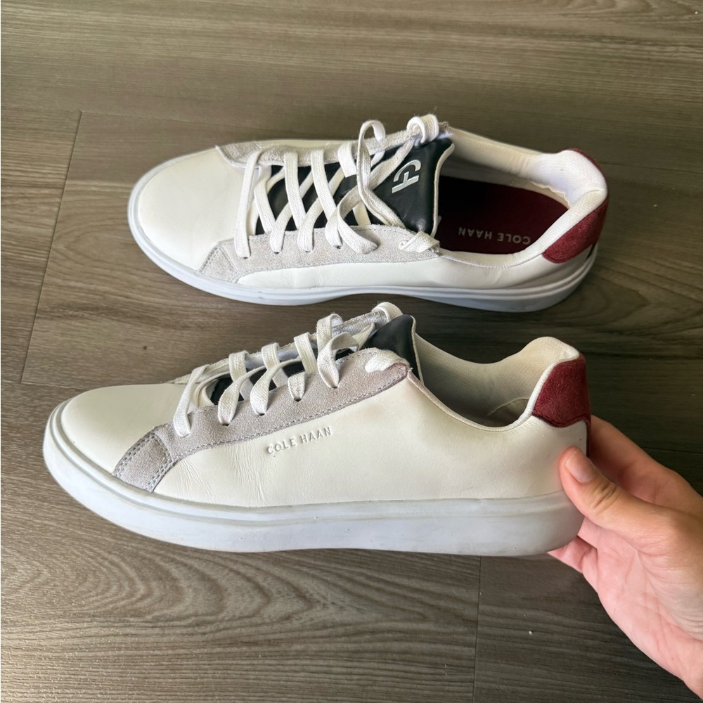Cole Hann Women Sneakers White Red 8.5